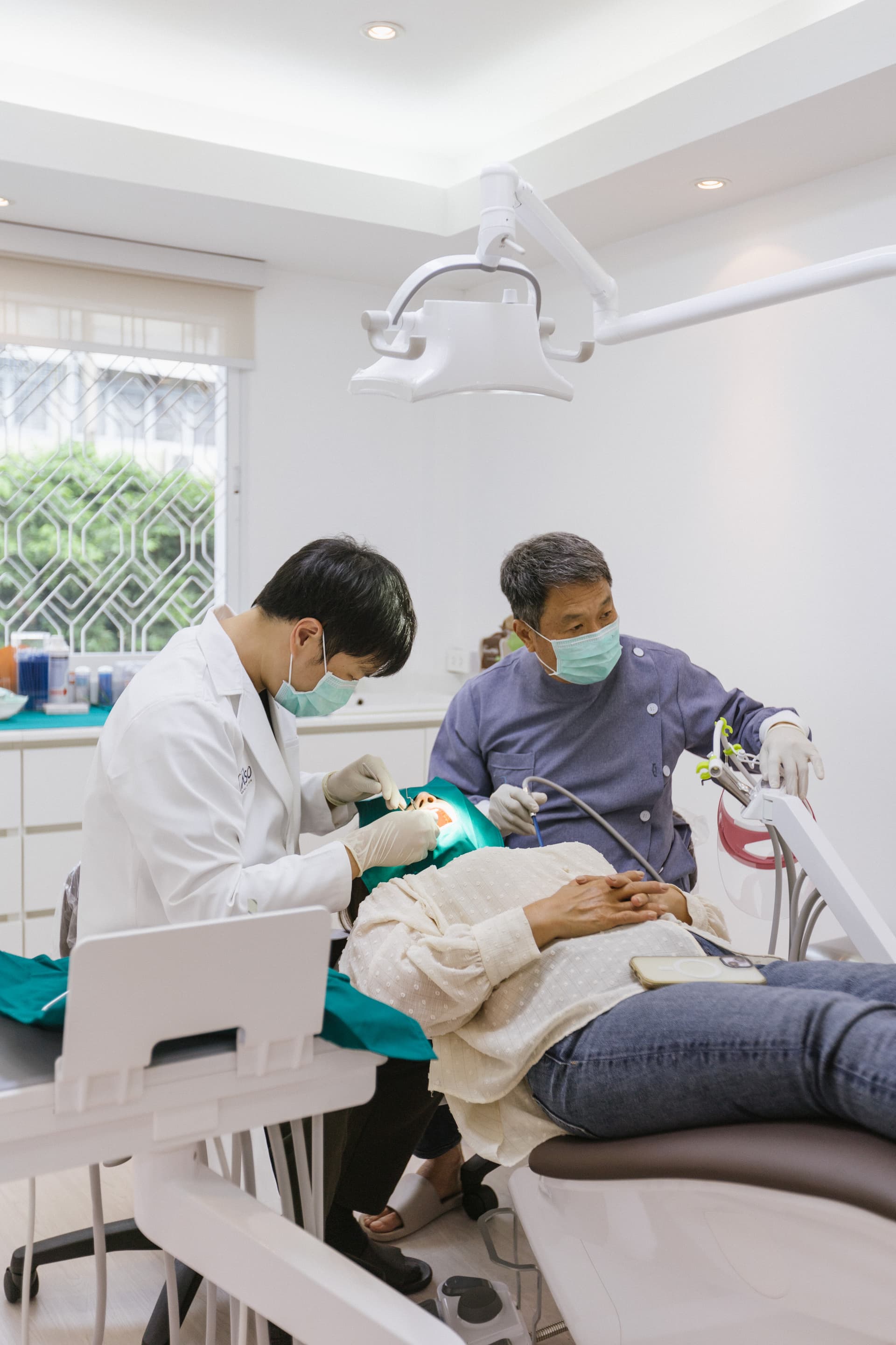 Corridor leading to treatment rooms